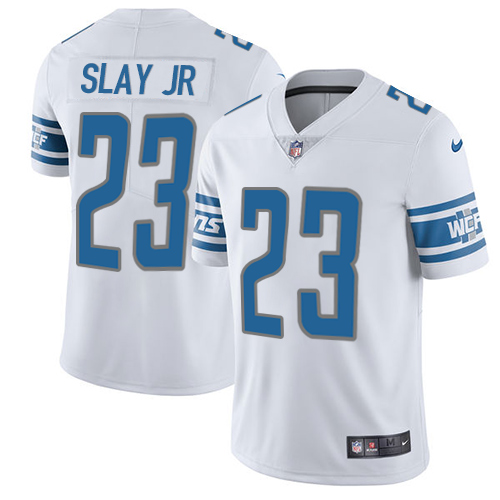 2019 Men Detroit Lions #23 Slay Jr white Nike Vapor Untouchable Limited NFL Jersey